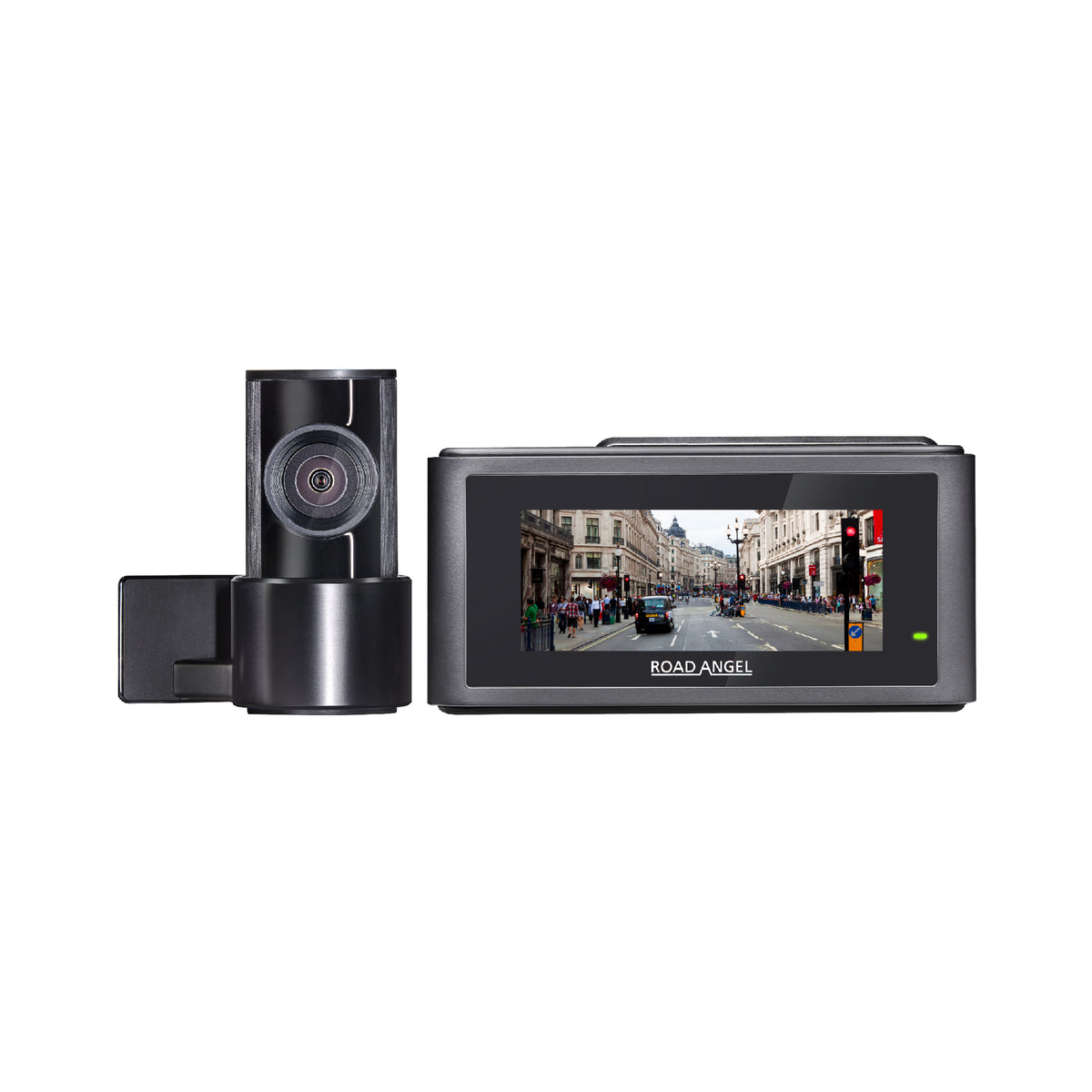 Refurbished - Road Angel Halo Play 4K Dual Dash Cam with 3.2" Screen, Parking Mode & Quick Release mounting (USB-C) B-Stock Used & Approved
