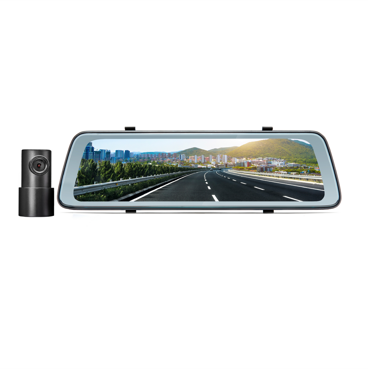Road Angel Halo Vision 2 1440P Mirror Dash Cam with 10" LCD Touch Screen & Dual Parking Mode