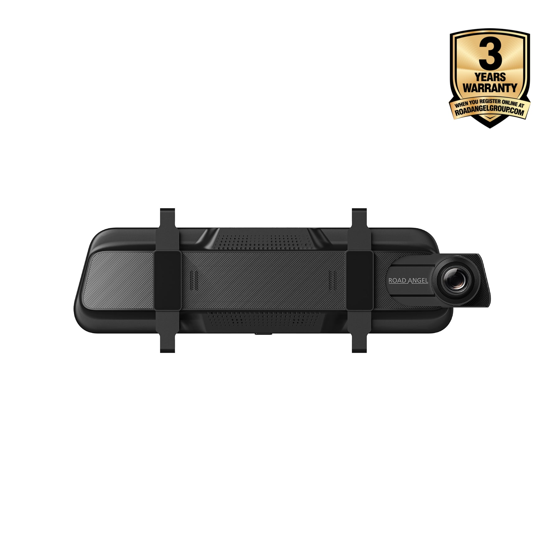 New - Halo View 3 4K – 2160p & 1080p Front & Rear Anti-Glare Mirror Dash Cam with integrated 10 inch LCD touchscreen & Reverse Parking Aid With 64GB SD Card & Hardwiring Kit Bundle