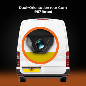 New - Halo View 3 4K – 2160p & 1080p Front & Rear Anti-Glare Mirror Dash Cam with integrated 10 inch LCD touchscreen & Reverse Parking Aid